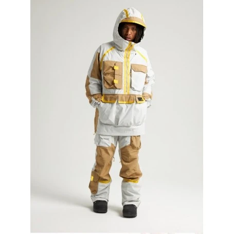 Anorak De Ski BURTON Analog Fader Gris / Marron Homme 4 Anorak De Ski BURTON Analog Fader Gris / Marron Homme – Image 2