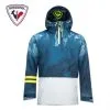 Anorak De Ski ROSSIGNOL Exces Ride Free Bleu Marbré Homme -Burton Soldes anorak de ski rossignol exces ride free bleu marbre homme