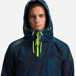 Anorak De Ski ROSSIGNOL Exces Ride Free Bleu Marbré Homme -Burton Soldes anorak de ski rossignol exces ride free bleu marbre homme 2
