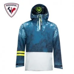 Anorak De Ski ROSSIGNOL Exces Ride Free Bleu Marbré Homme