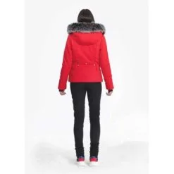 Blouson De Ski Au Style Perfecto Selon Poivre Blanc -Burton Soldes blouson de ski poivre blanc w19 0806 woa rouge femme 2