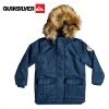 Blouson QUIKSILVER Bicheno Bloom Bleu Jean Garcon -Burton Soldes blouson quiksilver bicheno bloom bleu jean garcon