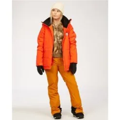 Doudoune De Ski BILLABONG Down Rider Orange Feu Femme -Burton Soldes doudoune de ski billabong down rider orange feu femme 2