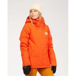 Doudoune De Ski BILLABONG Down Rider Orange Feu Femme -Burton Soldes doudoune de ski billabong down rider orange feu femme 3
