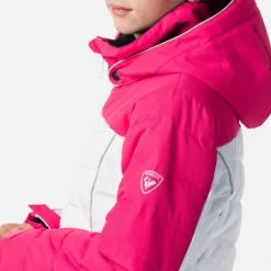 Doudoune De Ski ROSSIGNOL Girl Polydown Pearly Rose / Blanc Fille -Burton Soldes doudoune de ski rossignol girl polydown pearly rose blanc fille 2