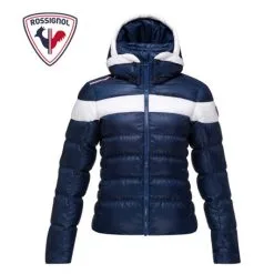 Doudoune De Ski ROSSIGNOL Hiver Down Bleu Marine Femme