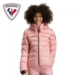 Doudoune De Ski ROSSIGNOL Hiver Satin Rose Femme