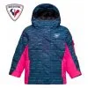 Doudoune De Ski ROSSIGNOL Kid Flocon Bleu / Rose BB Fille -Burton Soldes doudoune de ski rossignol kid flocon bleu rose bb fille