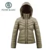 Doudoune POIVRE BLANC W17-1201 JRGL Marron Fille