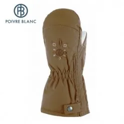 Moufles De Ski Zippées POIVRE BLANC W14-1073 BBGL Miel BB Fille