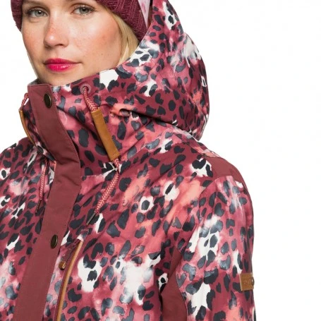 Parka De Ski ROXY Andie Lie De Vin / Imprimé Femme 7 Parka De Ski ROXY Andie Lie De Vin / Imprimé Femme – Image 5