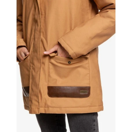 Parka ROXY Travelling West Camel Femme 4 Parka ROXY Travelling West Camel Femme – Image 2