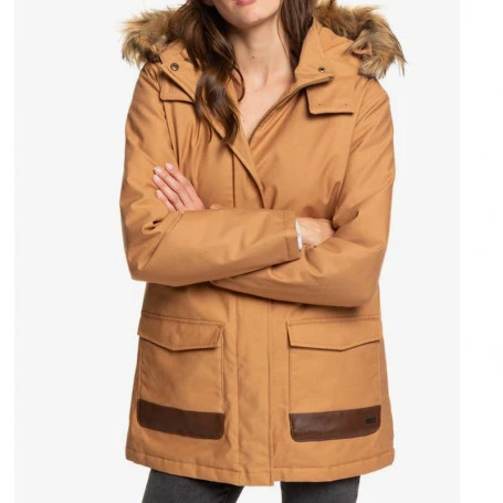 Parka ROXY Travelling West Camel Femme 6 Parka ROXY Travelling West Camel Femme – Image 4