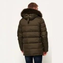Parka SUPERDRY Longline Down Chinook Kaki Homme -Burton Soldes parka superdry longline down chinook kaki homme 1