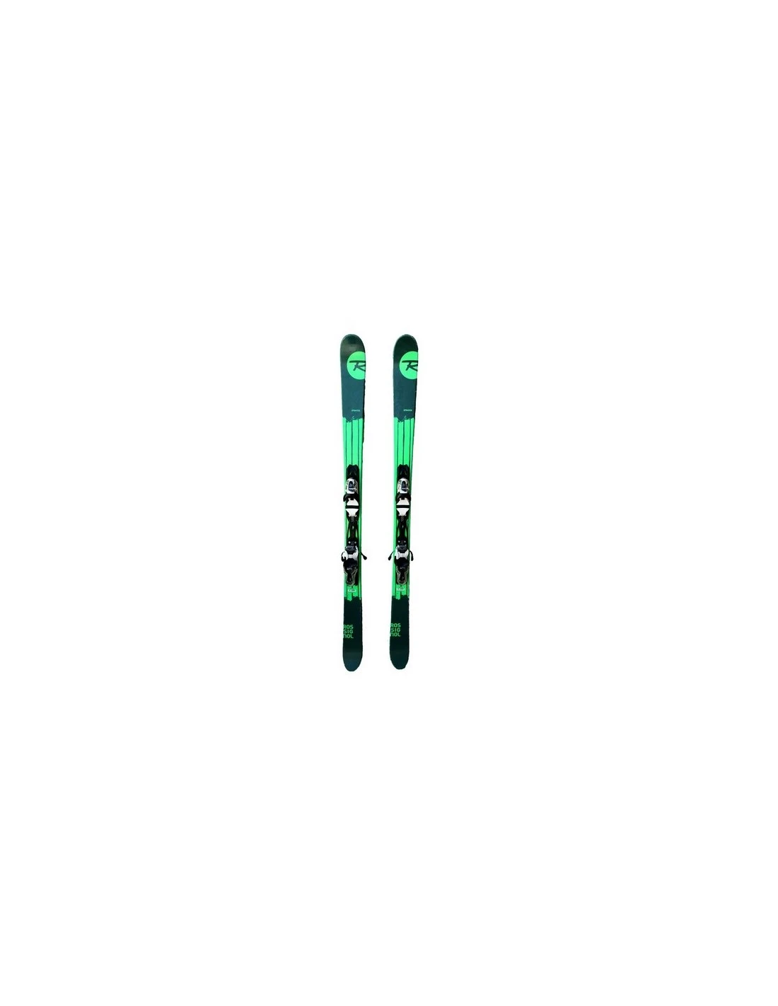 Ski Occasion Rossignol Sprayer Green Taille 138cm, 148cm + Fix 3 Ski Occasion Rossignol Sprayer Green Taille 138cm, 148cm + Fix