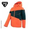 Veste De Ski DEGRE 7 Rosset Orange / Noir Garcon -Burton Soldes veste de ski degre 7 fynn noir fille 1