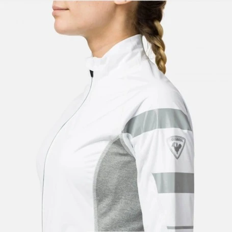 Veste De Ski Nordique ROSSIGNOL Poursuite Blanc Femme 5 Veste De Ski Nordique ROSSIGNOL Poursuite Blanc Femme – Image 3