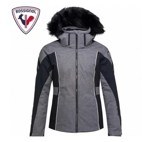 Veste De Ski ROSSIGNOL Ski Heather Jacket Gris / Noir Femme 3 Veste De Ski ROSSIGNOL Ski Heather Jacket Gris / Noir Femme