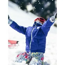 Veste De Ski ROXY Anna Bleu BB Fille -Burton Soldes veste de ski roxy anna bleu fille 4