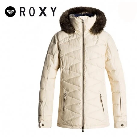Veste De Ski ROXY Quinn Crème Femme 3 Veste De Ski ROXY Quinn Crème Femme