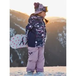 Veste De Snowboard ROXY Snowy Tale Bleu BB Fille -Burton Soldes veste de snowboard roxy snowy tale bleu fille 2