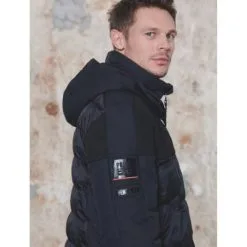 Doudoune POIVRE BLANC W20-1215 MN Noir Homme -Burton Soldes veste poivre blanc w20 1215 mn noir homme 1